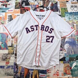 Houston Astros‎ Altuve #27 Jersey Adult XL Baseball MLB HEB White Orange